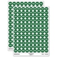 thumbnail image 1 of Pixel Video Game Over Text Round Sticker Set - Dark Green - Matte Finish - 0.50" Size, 1 of 3