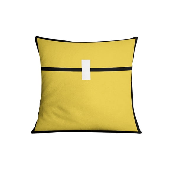 Pixel Yellow Chest Block Throw Pillow - 8-Bit Sandbox Game Decorative Cushion for Couch, Bed & Gaming Room - Soft Plush Sofa Pillow for Gamers & Home Decor Enthusiasts