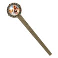 thumbnail image 1 of Pixel dog Book Mark: Lace Bookmark in Antique Bronze - a Gift for Readers and Book Lovers, 1 of 5