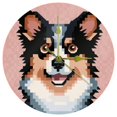 thumbnail image 1 of Pixel dog Circular Acrylic Wall Clock - Elegant Decorative Timepiece for Home or Office - 12 Inch Diameter - Non-Ticking Quartz Movement, 1 of 6