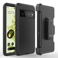 thumbnail image 1 of Google Pixel 6 Pro Rugged Defender Case with Belt Clip Holster, Heavy Duty Shockproof Drop Protection, 360° Rotating Kickstand Cover, 1 of 4