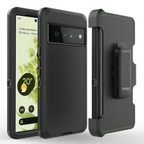 for Pixel6 Pro Google Pixel 6 Pro Phone Case Dual Layer Full-Body Rugged Clear Back Case Drop Resistant Shockproof Case with Tempered Glass Screen Protector