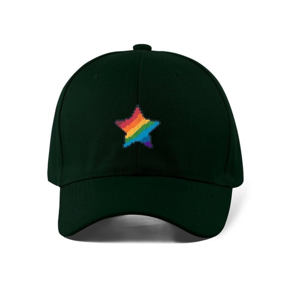 Pixelart Rainbow Star Hat  -Image by Shutterstock,  Small