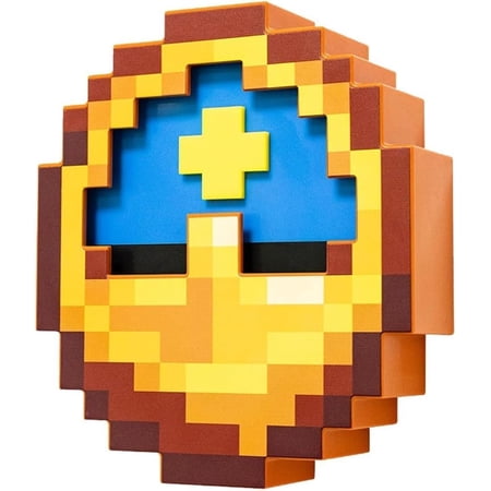 Pixelated Clock, Pixelated World Clock Decoration, Room Decoration, Multifunctional Hanging Clock for Game Fans