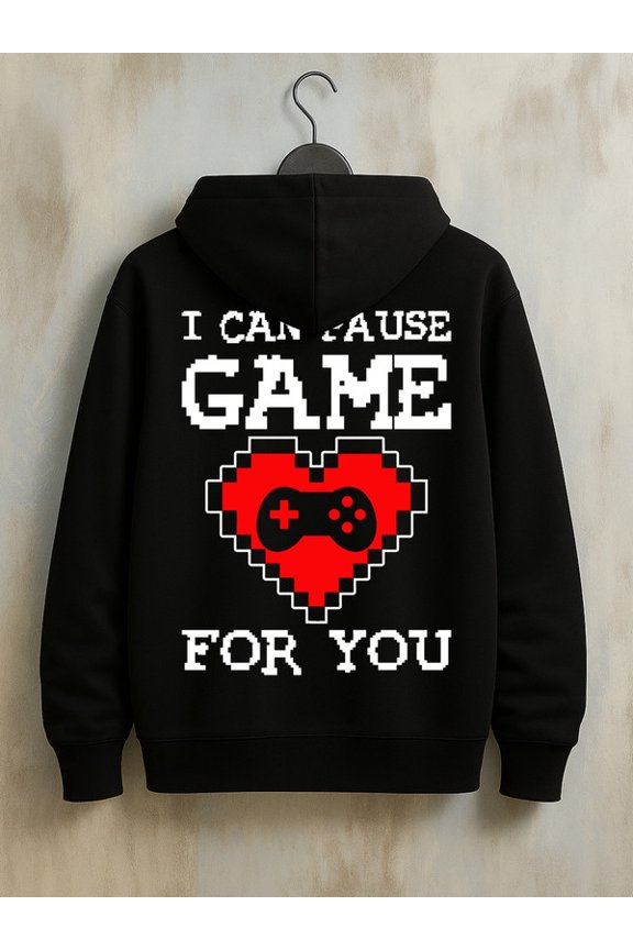 Pixelated Gamer hoodies & sweatshirt game men funny hoodies black Comfy Loose Drawstring Trendy Hooded Pullover,Clothing For Autumn Winter gift game over fun Vintage Unisex hoodie
