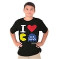 thumbnail image 1 of Pixelized Retro Game I Heart PACMAN Crewneck T Shirts Boy Girl Teen Brisco Brands S, 1 of 6