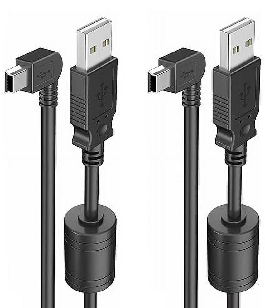 Pixelman 6.6Ft Charger Cable for Garmin GPS,(2 Pcs) 90 Degree Universal ...