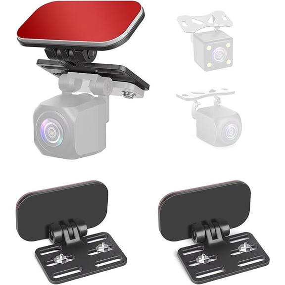 Pixelman Dash Cam Rear Camera Mount(2 PCS), Universal Rear View Camera Rear Window Mount, Mirror Camera Rear Windshield Backup Camera Bracket, Car Dashcam Reverse Camera Holder, Easy to Install.