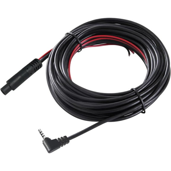 Pixelman Dash Cam Rear View Camera Cable,(50Ft 4P) Pure Copper Thicker Shield 2.5mm to 4Pin Mirror Dash Cam Rear Camera Extension Cord,Reverse Camera Backup Camera Extra Long Replacement Cable