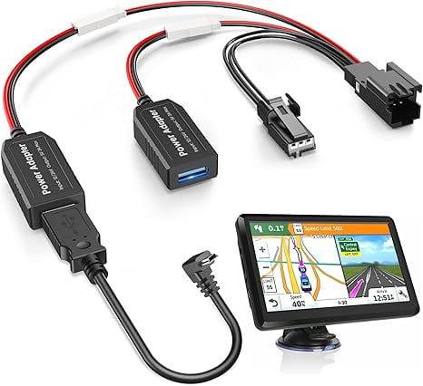 Pixelman GPS Charger Cable Adapter for Garmin(3-pin Type B),Compatible ...