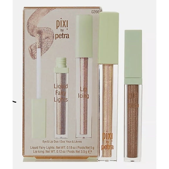 Pixi By Petra Liquid Fairy Lights & Lip Icing Kit - Bare Bronze