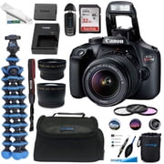 Pixi-Bytes EOS Rebel T100 Digital SLR Camera with 18-55mm Lens Kit + +32GB SD Card+ Deal-expo Essential Bundle