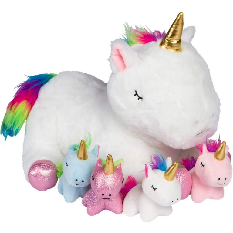 MindSprout Unicorn Mommy Stuffed with 4 Babies Inside her Tummy, for Girls  3 4 5 6 7 8 Years Old, Best Birthday Gifts, Animals Toy : Buy Online at  Best Price in KSA - Souq is now : Toys