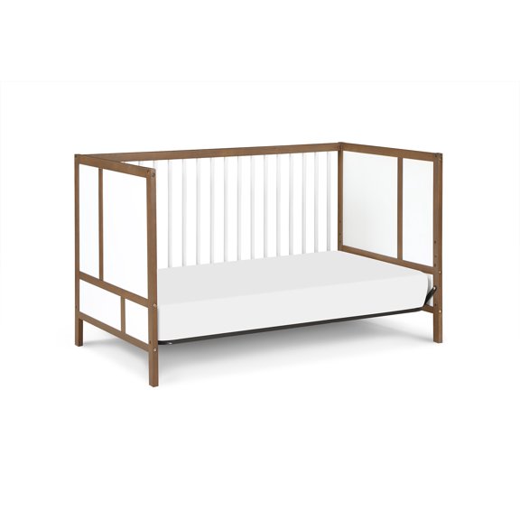 Suite Bebe Pixie 3-in-1 Crib in Walnut/White