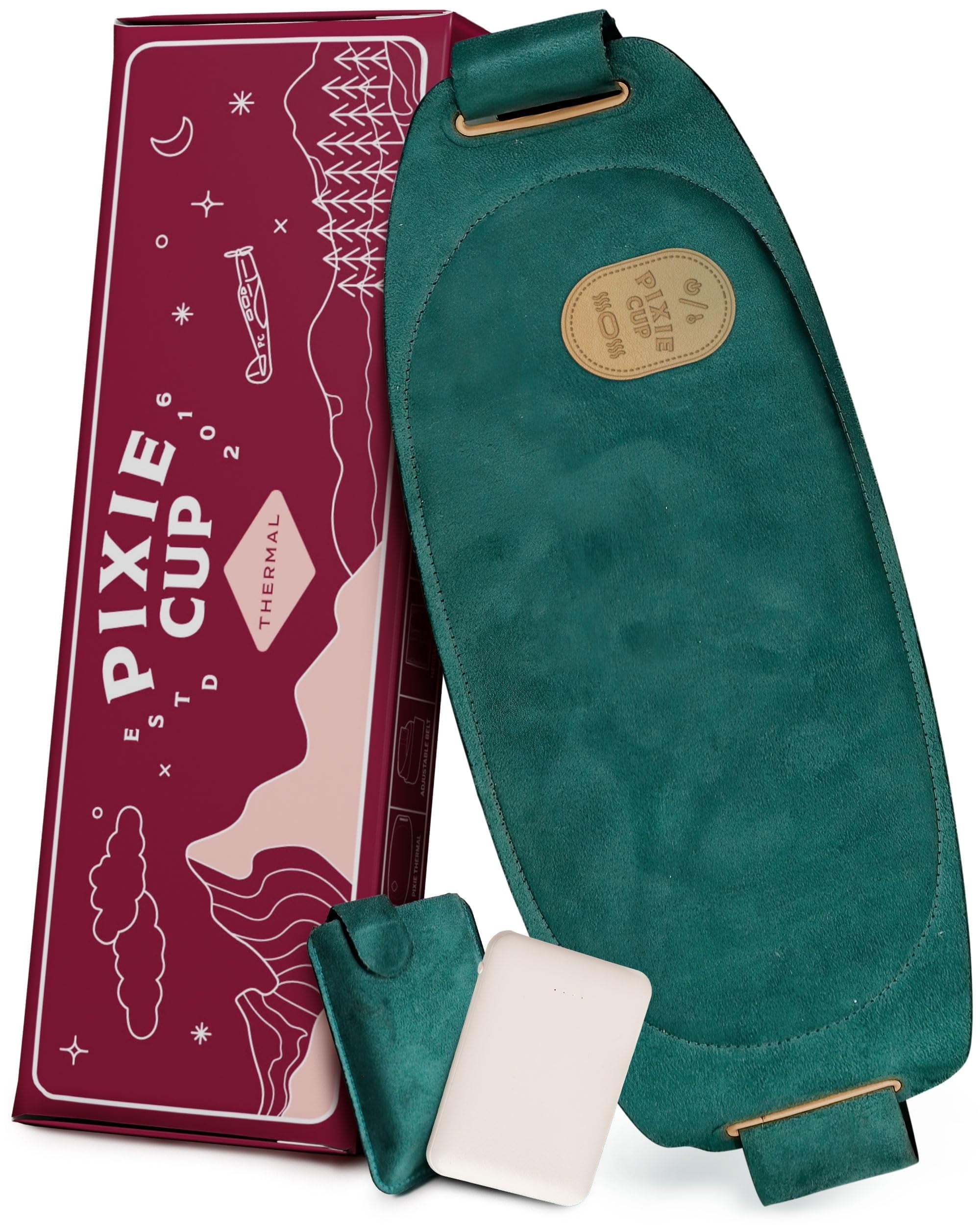 Pixie Period Heating Pad for Cramps - Most Discrete Wearable Heating Pad - Unnoticeable Under Clothes - Best Portable Pain Relief Belt Device with Heat On The Market - Hours of Menstrual Pain Relief
