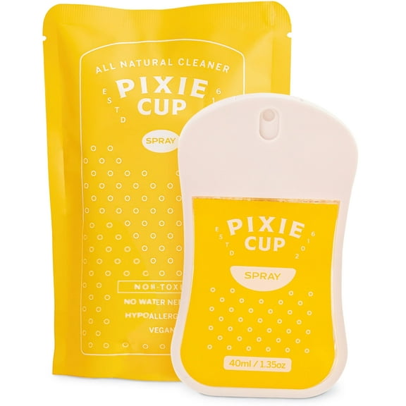 Pixie Sterilizer Spray for Menstrual Cups - Complete Sterilization in Just A Quick Spray - 100% Hypoallergenic & Plant-Blased Ingredients - Travel Cleaner Solution to Wash Period Cups & Discs