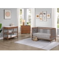 thumbnail image 1 of Suite Bebe Pixie Zen 3-in-1 Convertible Baby Wooden Crib With Round Spindles, in Walnut/Charcoal, 1 of 6