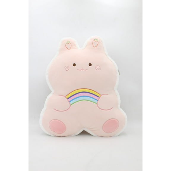 PixieCrush Bunny Pillow 13 inches - Fox Plush Bunny Set of 1 Pink - Kids Body Pillow - Pillows Toys for Kkid - Stuff Plushie Pets Girls - Animal Stuffed Animals Kids' Toy - Plushies Bunny Pillow Pink