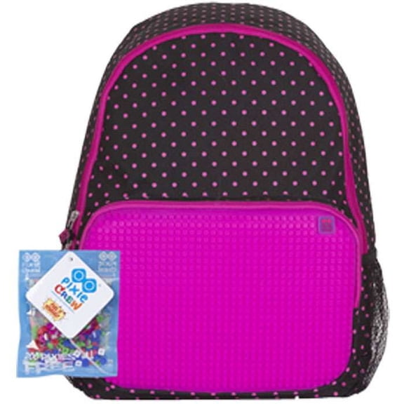Pixiecrew Backpack, Black/Fuchsia
