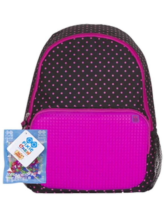 Pixiecrew Backpack, Black/Fuchsia