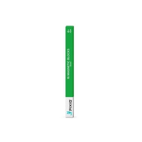 Pixio 1021105 PIXIO 16 Green Magnetic Blocks - Color Series | Magnetic Building Toy & STEM Construction Set + Free App