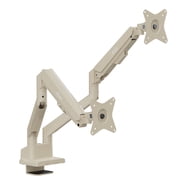 Pixio PS1D Wave Beige Dual Monitor Arm Stand Desk Mount - Fits up to 32 inches Monitors and up to 19.8lbs. VESA Compatibility and Integrated Cable Management