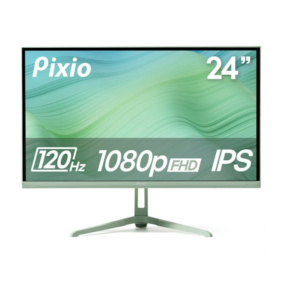 Pixio PX246 Wave Mint Green 24 inch 120Hz Refresh Rate FHD 1080p Resolution IPS Panel 4ms GTG Response Time Gaming Monitor with Adaptive Sync