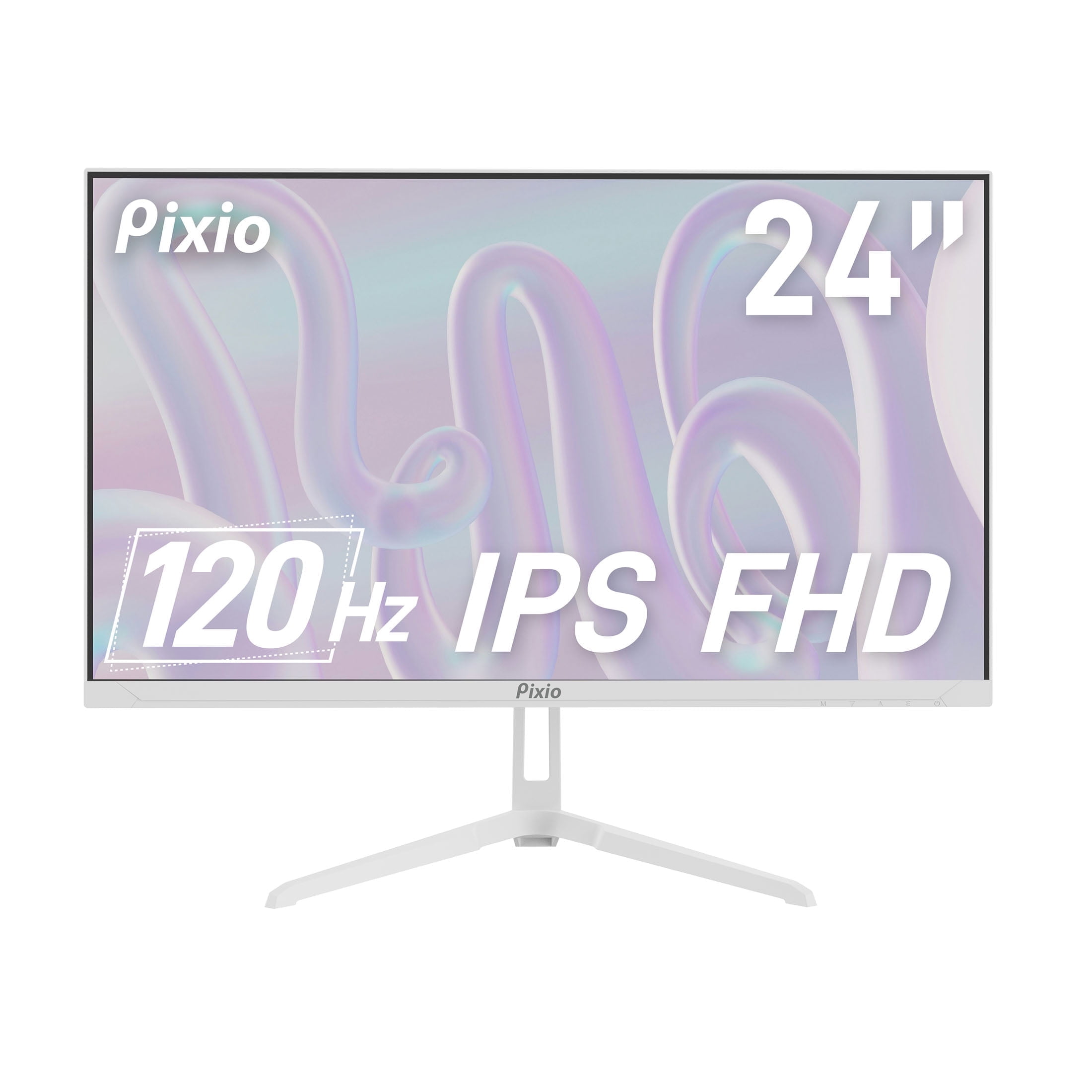 Pixio PX246 Wave White 24 inch 120Hz Refresh Rate FHD 1080p Resolution ...