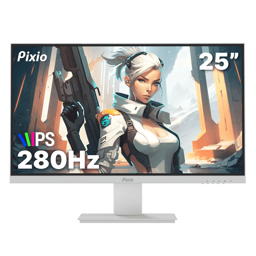 Pixio PX259 Prime White 25 inch Fast IPS 1ms GTG Response Time