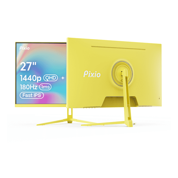 Pixio PX278 Wave 27 inch 180Hz Refresh Rate QHD 1440p Resolution Fast IPS Panel 1ms GTG Response Time Gaming Monitor with Adaptive Sync