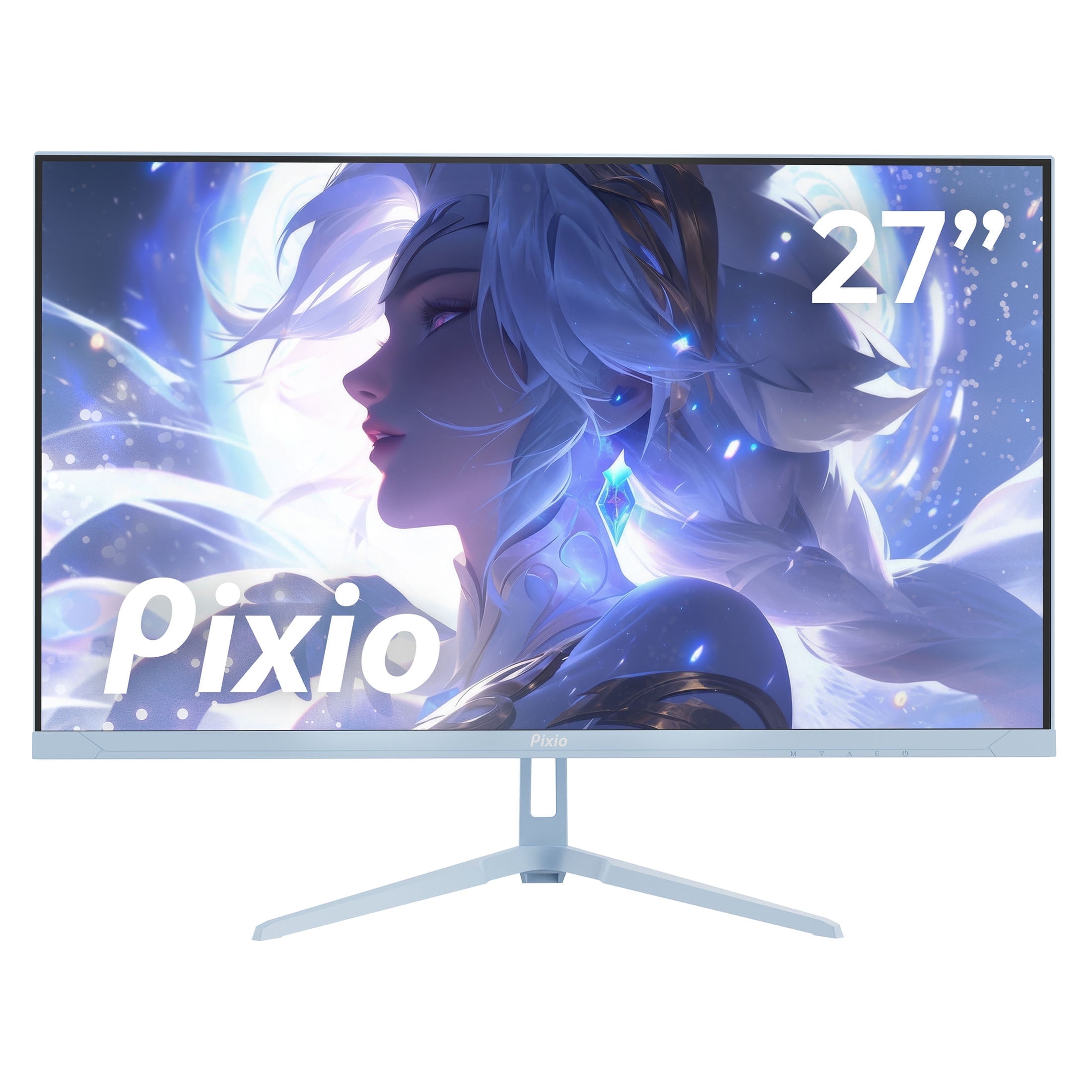 Pixio PX278 Wave Blue 27 inch 180Hz Refresh Rate QHD 1440p Resolution Fast IPS Panel 1ms GTG Response Time Blue Gaming Monitor with Adaptive Sync