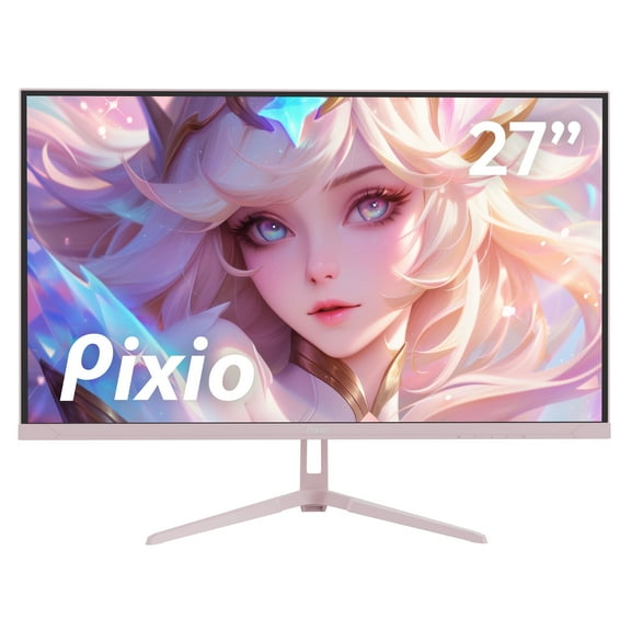 Pixio PX278 Wave Pink 27 inch 180Hz Refresh Rate QHD 1440p Resolution Fast IPS Panel 1ms GTG Response Time Pink Gaming Monitor with Adaptive Sync