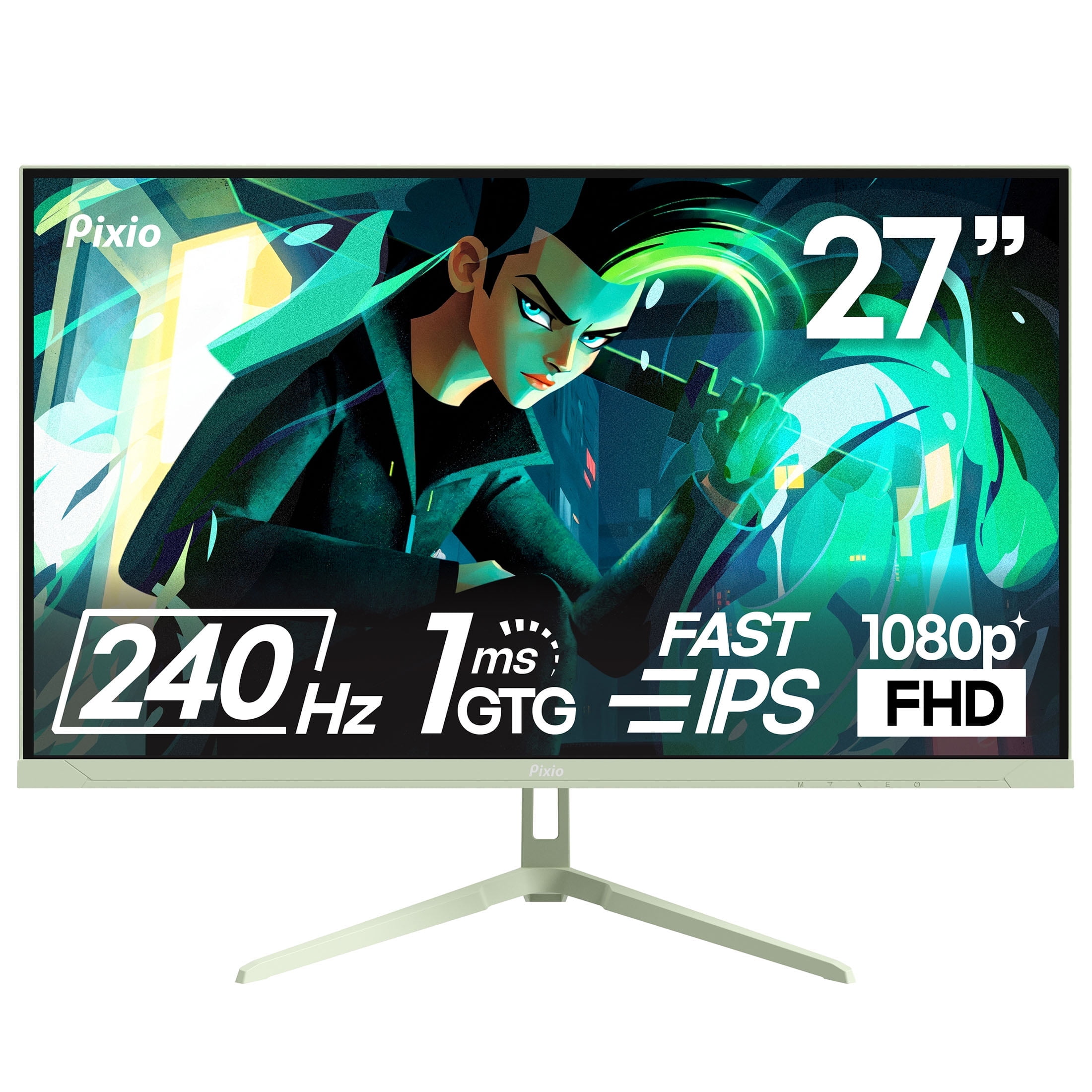 Pixio PX279 Wave Blue 27 inch 240Hz Refresh Rate FHD 1080p 