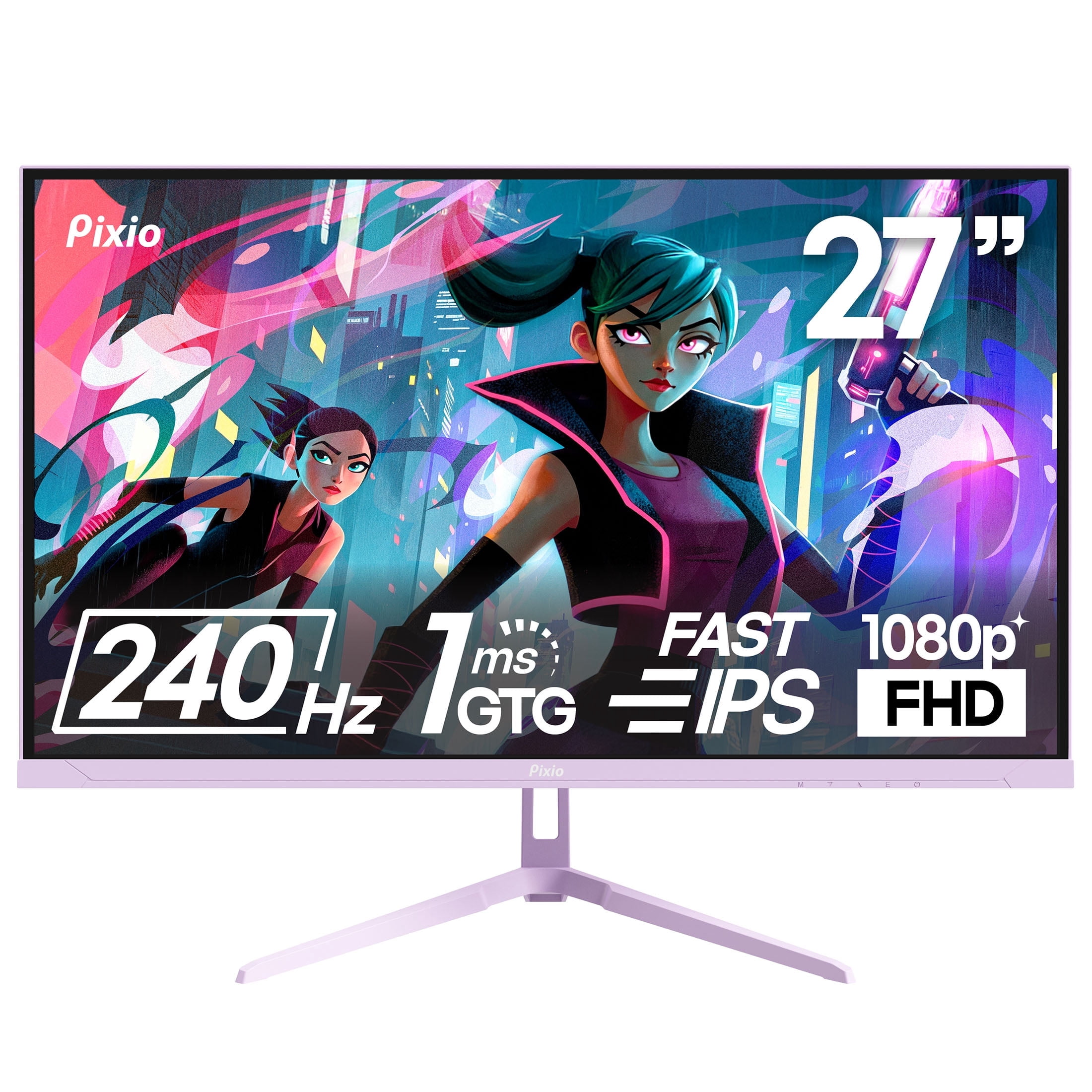Pixio PX279 Wave Purple 27 inch 240Hz Refresh Rate FHD 1080p 