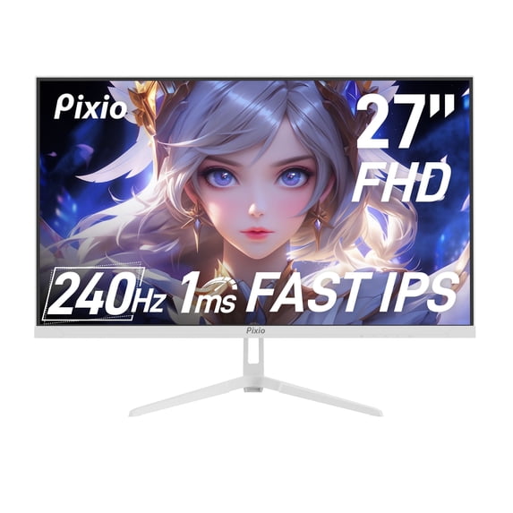 Pixio PX279 Wave White 27 inch 240Hz Refresh Rate FHD 1080p Resolution ...