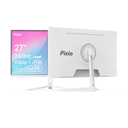 Pixio PX279 Wave White 27 inch 240Hz Refresh Rate FHD 1080p Resolution Fast IPS Panel 1ms GTG Resonse Time Gaming Monitor with Adaptive Sync