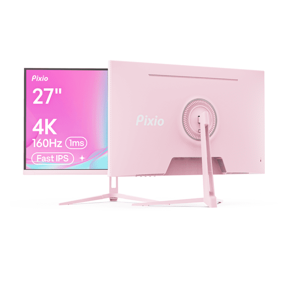Pixio PX27U Wave Pink 27 inch 160Hz Refresh Rate 4K 3840x2160p Resolution Fast IPS 1ms GTG with Adaptive Sync