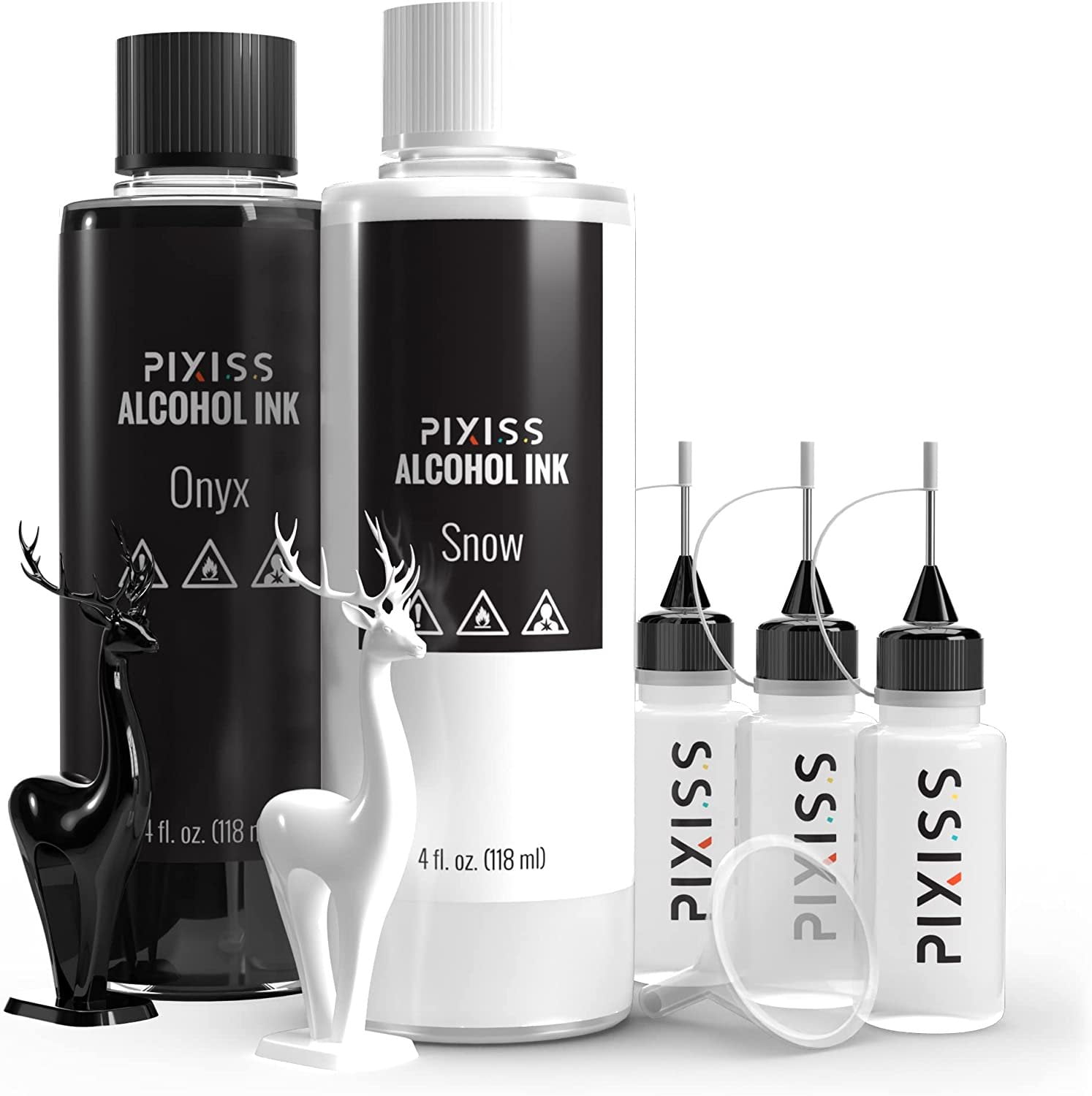 Pixiss 4oz Black & White Alcohol Ink