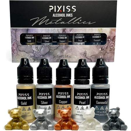 Pixiss Metallic Alcohol Ink Set