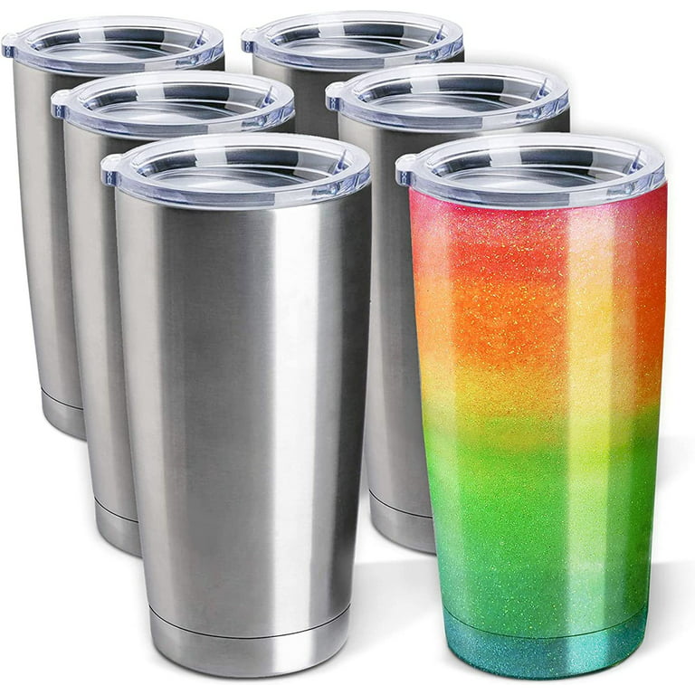 Tumbler 20 Oz Stainless Steel Vacuum Insulated Tumblers W/Lids and Straw  [Travel