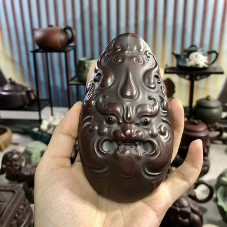 Pixiu Tea Pet Purple Clay Handmade Ceramic Accessory