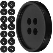 Pixnor 100 Pcs Four Holes Buttons Four Hole Button Large Round Eco-friendly Buttons Costume Tool Button 1.80X1.80X0.20CM