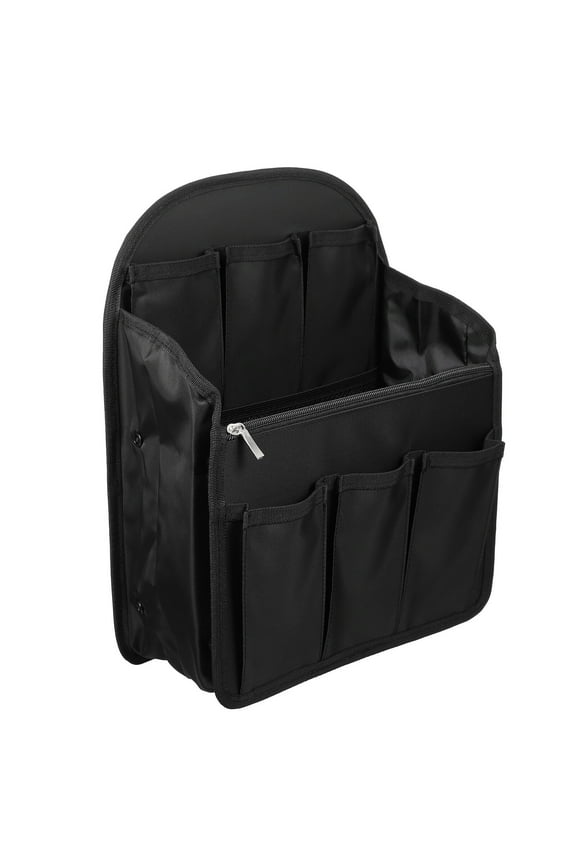1pc Multi-slots Divided Backpack Interior Bag Backpack Organizer Insert (Black)