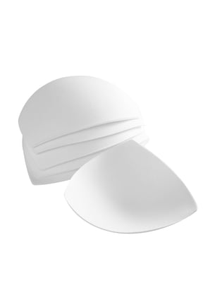 3pair Womens Removable Smart Cups Bra Inserts Pads For Swimwear Sports White