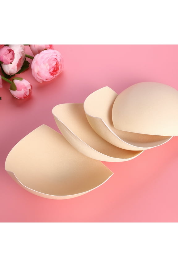 Pixnor 3 Pair Womens Removable Smart Cups Bra Inserts Pads For Swimwear Sports (Skin-Color)