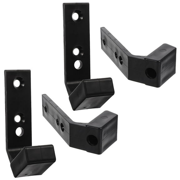Pixnor 4Pcs Barbell Rack Barbell Bar Wall Hanger Barbell Hanger Wall Mounted Hanger for Barbell Gym Home