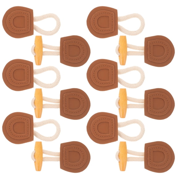 Pixnor 6 Pairs Horn Buckle Buckle DIY Clothing Buttons Toggle Buckles Coats Strap Coattoggles Coat Closure Buttons Miss Woman