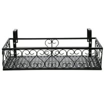 Pixnor Balcony Hanging Guardrail Flower Stand Railing Flower Pot Planting Shelf