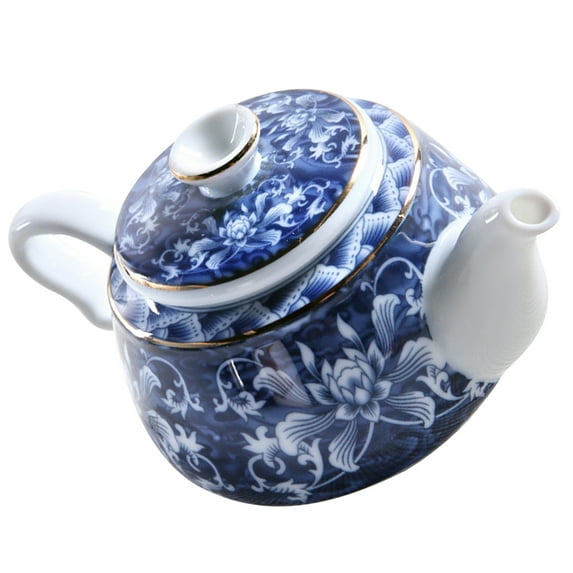 Pixnor Ceramic Tea Kettle Vintage Style Office Household Tea Kettle With Handle