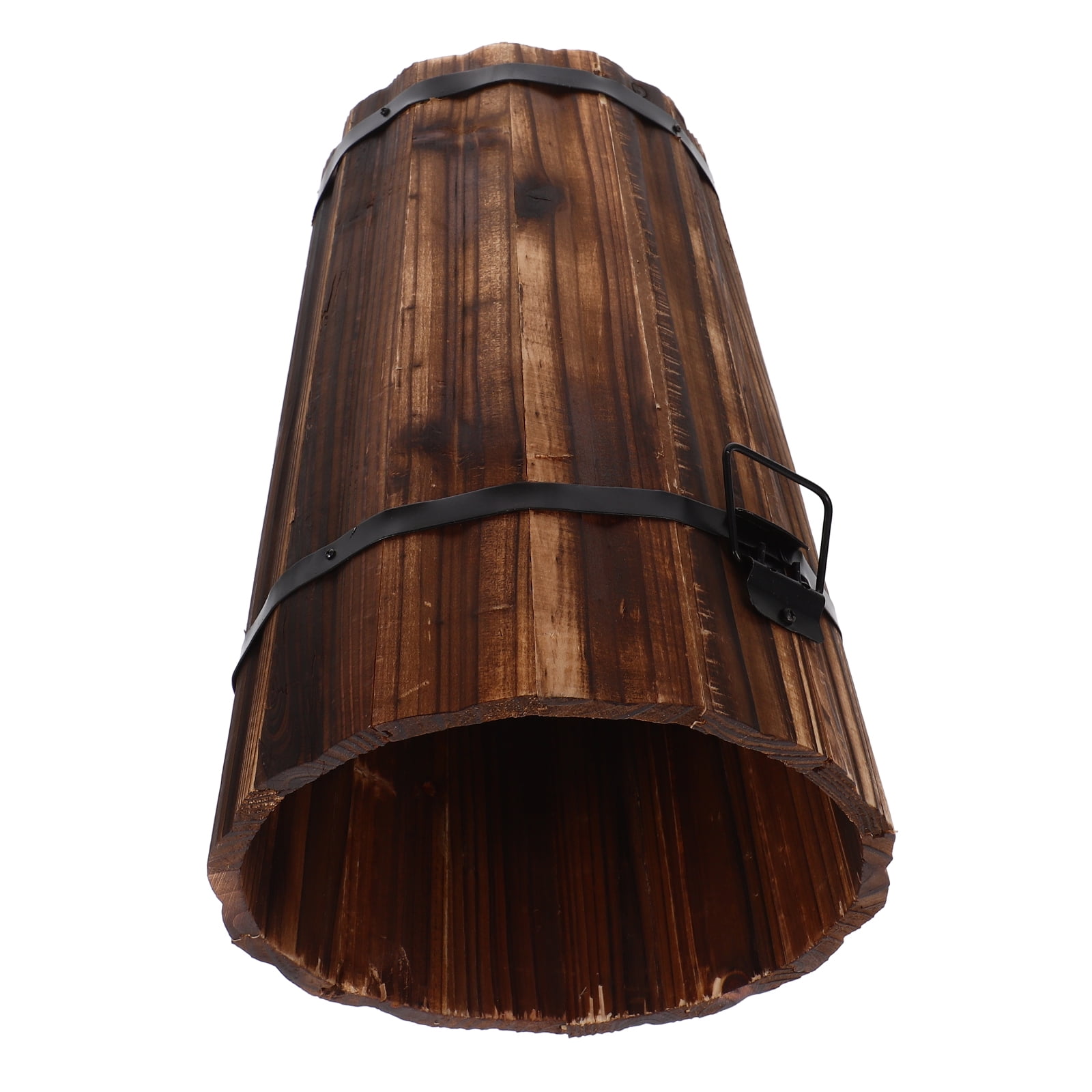 Pixnor Farmhouse Trash Can Bathroom Waste Baskets Trash Cans For Rustic ...